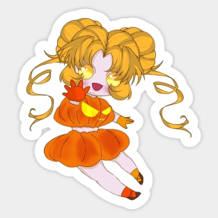 Kawaii Pumpkin Sticker